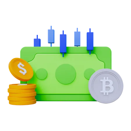 Money Trading  3D Icon