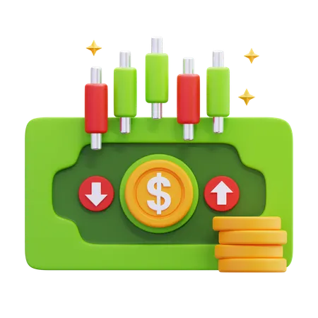 Money Trading  3D Icon