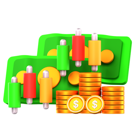 Money Trading  3D Icon