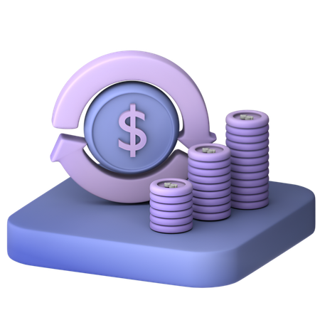 Money Transaction  3D Icon