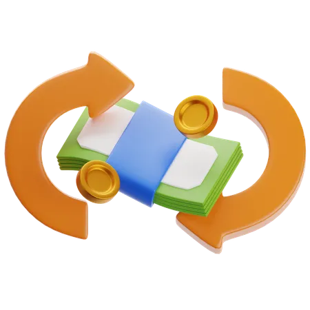 Money Transaction  3D Icon