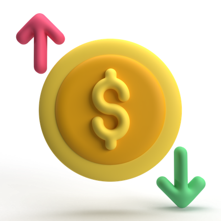 Money Transaction  3D Icon