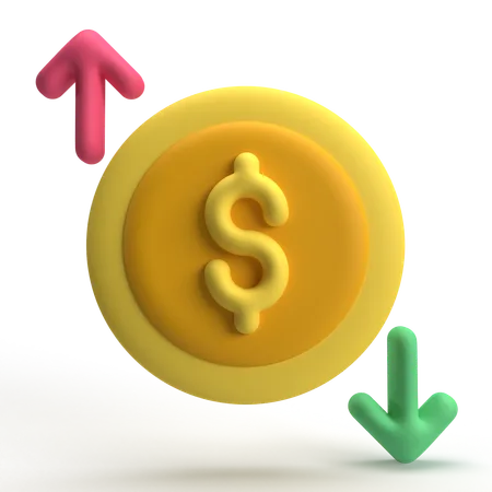 Money Transaction  3D Icon