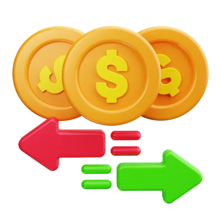 Money Transaction  3D Icon