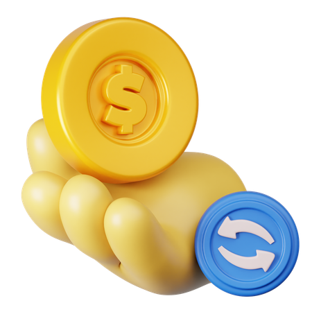 Money Transaction  3D Icon