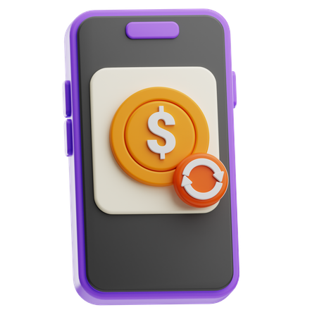 Money Transaction  3D Icon