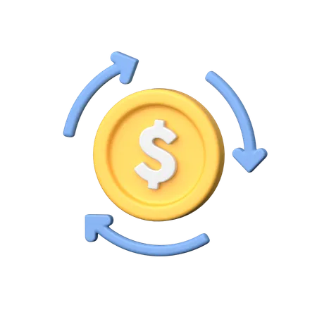 Money Transfer 3 D Icon Represents Financial Transactions And Remittances Featuring Dynamic Elements In A Three Dimensional Depiction Of Transferring Money 3D Icon