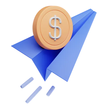 3 D Accounting Illustration Money Transfer 3D Icon