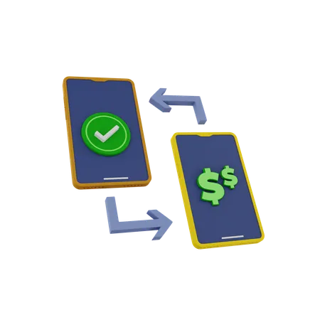Money Transfer  3D Icon