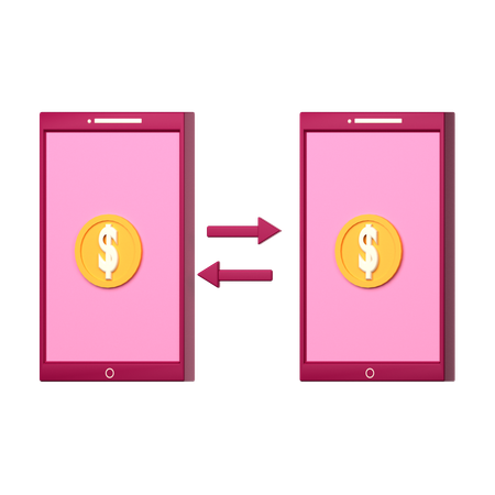 Money Transfer  3D Icon