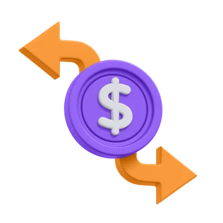 An Icon Of Flexible Currency In 3 D Format 3D Icon