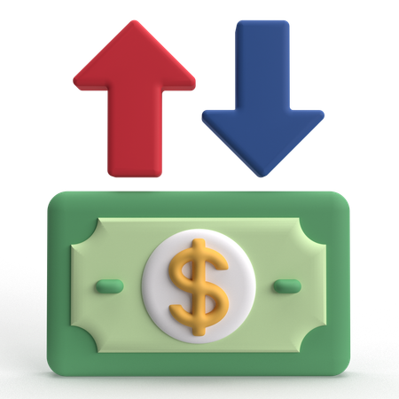 送金  3D Icon