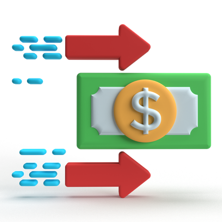 送金  3D Icon