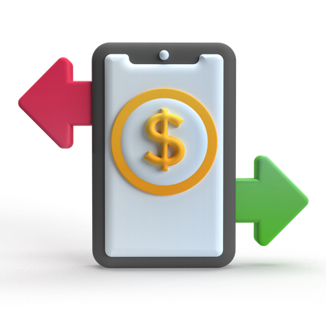 送金  3D Icon
