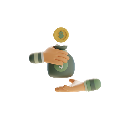 Money Transfer  3D Icon