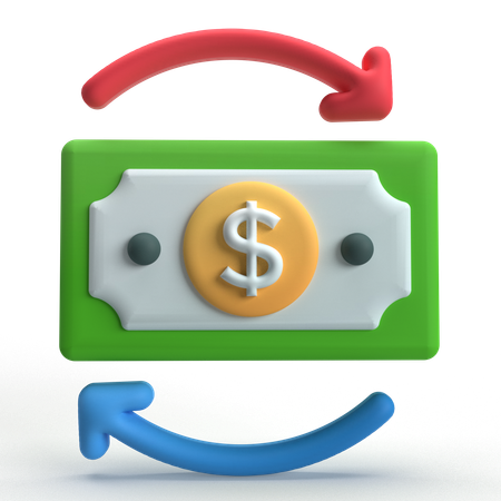 送金  3D Icon