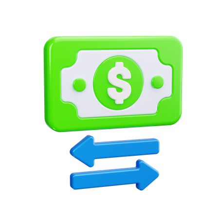 Money Transfer  3D Icon