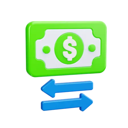 Money Transfer  3D Icon