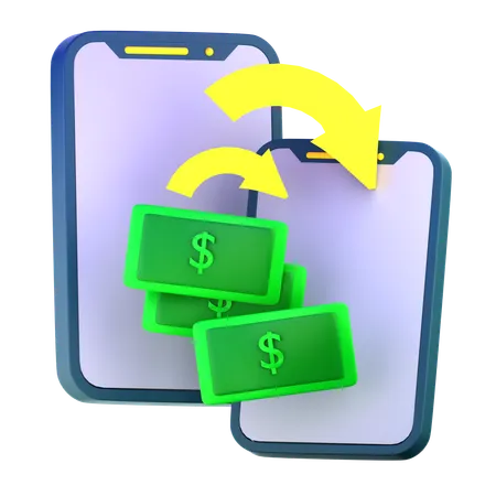送金  3D Icon