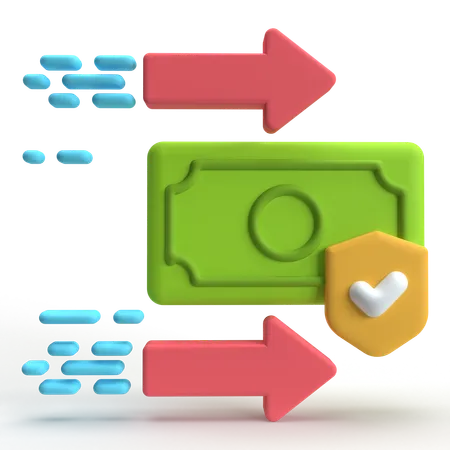 Money Transfer  3D Icon