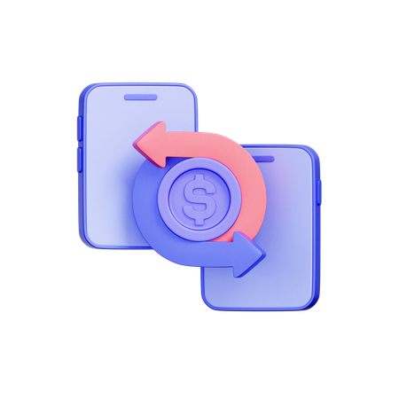 Money Transfer  3D Icon