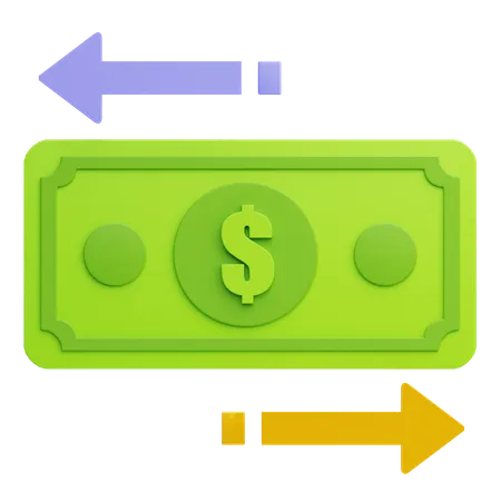 Money Transfer  3D Icon