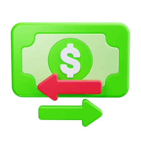 Money Transfer  3D Icon