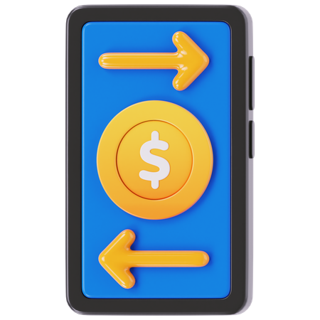 Money Transfer  3D Icon