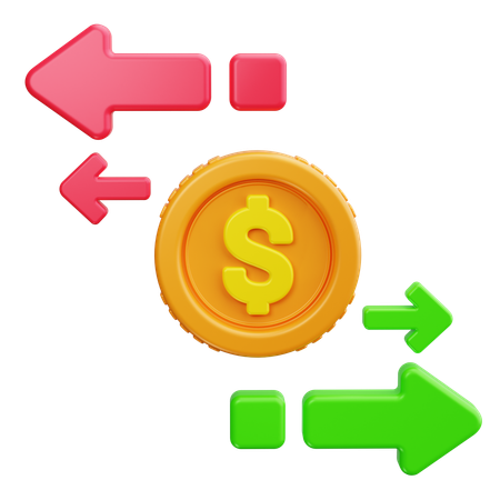 Money Transfer  3D Icon