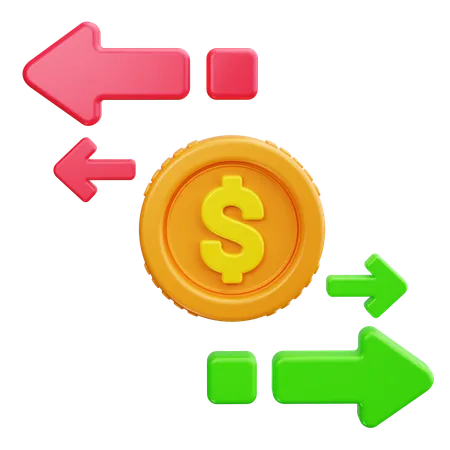 Money Transfer  3D Icon