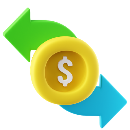 Money Transfer  3D Icon