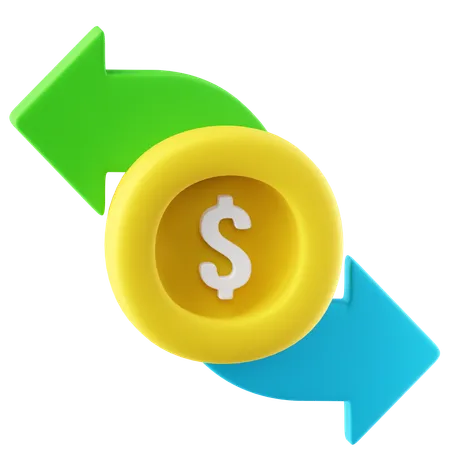 Money Transfer  3D Icon