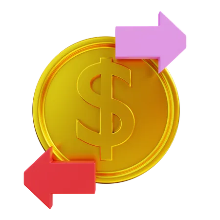 Money Transfer  3D Icon