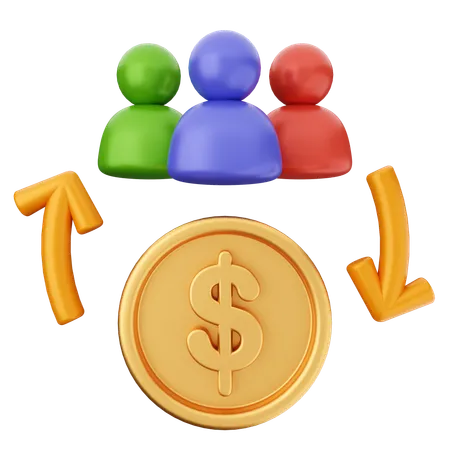 Money Transfer  3D Icon