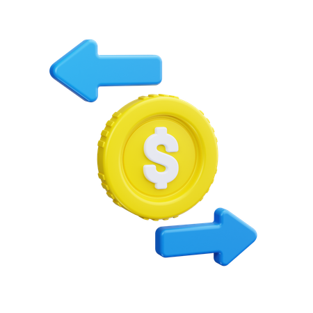 Money Transfer  3D Icon