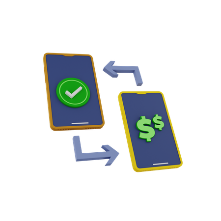 Money Transfer  3D Icon