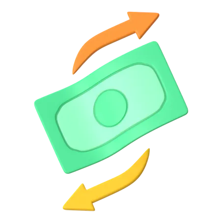 Money Transfer  3D Icon