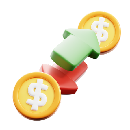 Money Transfer  3D Icon