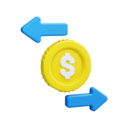 Money transfer  3D Icon