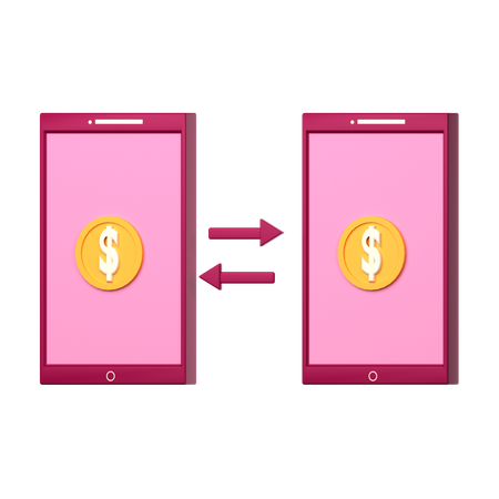 Money Transfer  3D Icon