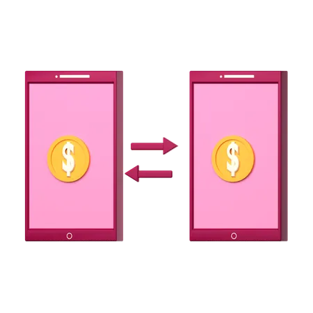 Money Transfer  3D Icon