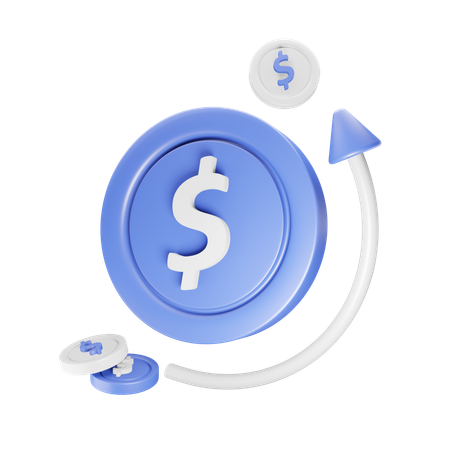 Money Transfer  3D Icon