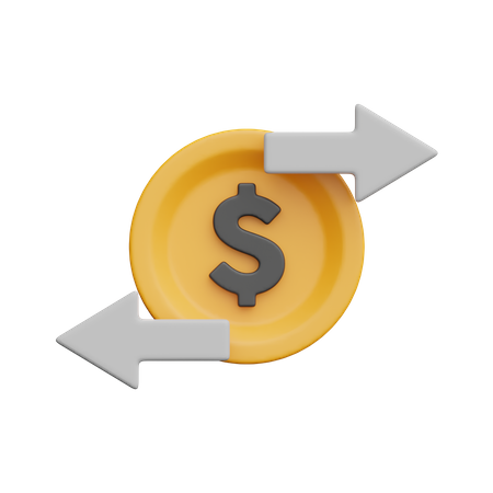 Money Transfer  3D Icon