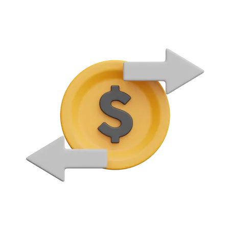 Money Transfer  3D Icon