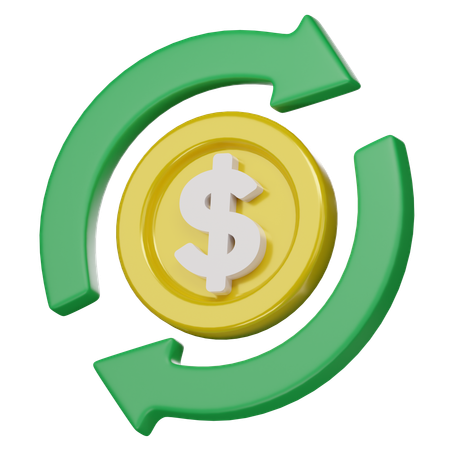 Money Transfer  3D Icon