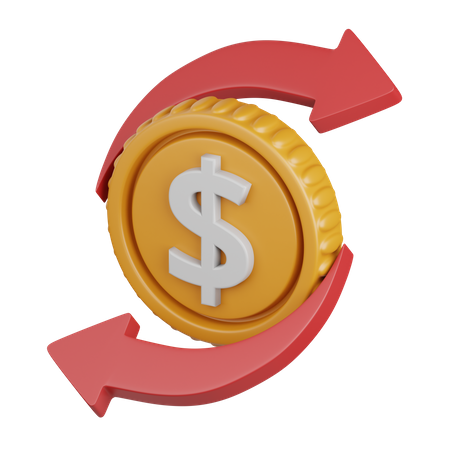 Money transfer  3D Icon