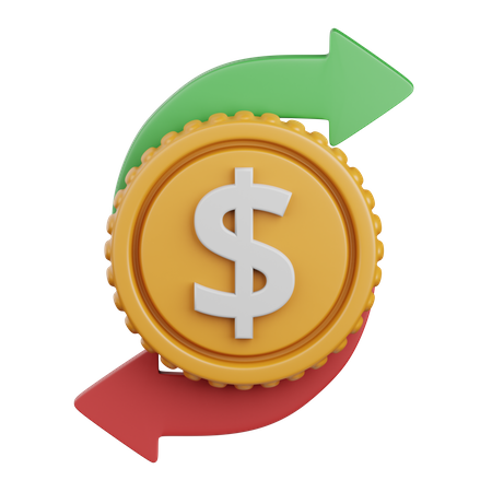 Money Transfer  3D Icon