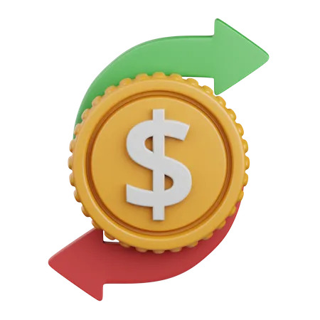 Money Transfer  3D Icon