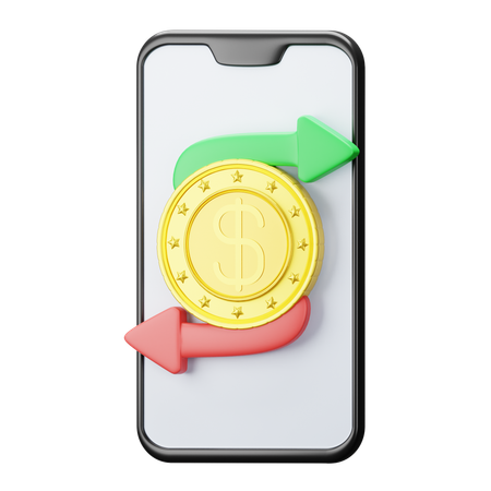 Money Transfer  3D Icon