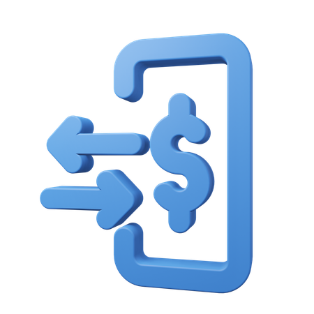 Money Transfer  3D Icon